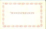 Alberdingk Thijm, J.A. - Wandspreuken voor de restauraties en drankwinkels der Fancy Fair van de Vakantie Kolonies.
