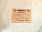 Curschmann, Karl Friedrich: - Trost in die Ferne (Gedicht von Fr. Förster) mit Begleitung des Pianoforte. Gesungen von dem nordischen Lieder- und Balladen-Sänger Herrn Julius Egersdorff