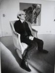WARHOL, ANDY - Dan Hansson - Andy Warhol in front of his Superman painting