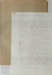 LAUWAERT, Guido - Céline - Reis naar het einde van de nacht - Monoloog Origineel handschrift en typoscript