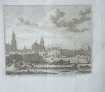 Fokke, S. / Wagenaar J. - Delft van binnen na de verwoesting veroorzaakt door 't springen van den Kruidtooren in 't jaar 1654. Originele kopergravure.