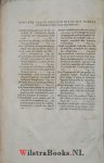 Perkins, Mr. William - Opera Theologica dat is De Theologische Wercken M. Wilhelmi Perkinsi. Vervatende Verscheiden leersame ende troosteleyke Tractaeten ende uytleggingen. Vertaelt door Vincentius Meusevoet.
