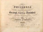 Righini, Vincenzo: - Lied aus der Ferne. (Wo ist Sie hin...). Mit Begleitung des Piano-Forte (Philomele. Eine Sammlung der beliebtesten Gesänge mit Begleitung des Pianoforte eingerichtet und herausgegeben von Anton Diabelli. No. [handschr.:] 76)