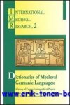 K. Van Dalen - Oskam, K. Depuydt, W.J.J. Pijnenburg, T.H. Schoonheim (eds.); - Dictionaries of Medieval Germanic Languages  A Survey of Current Lexicographical Projects.,