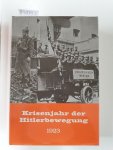 Franz-Willing, Georg: - Krisenjahr der Hitlerbewegung 1923