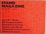 Silkin Jon, Tracy Lorna, Blackburn Michael, Thomas R S, Snodgrass W D, Kennedy e.a. - Stand Magazine Autumn 1985 Met losse folders van Stand Magazine