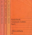 Brecht, Bertolt - Gesammelte Gedichte [4 Teilen]