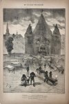 Braakensiek, Johan (1858-1940) - [Original lithograph/lithografie by Johan Braakensiek] De treurende Nieuwmarkt, 3 Juli 1892, 1 pp.