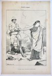 Braakensiek, Johan (1858-1940) - [Original lithograph/lithografie by Johan Braakensiek] Cronjé's overgave, 4 Maart 1900, 1 pp.