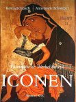 Onasch , Konrad . & Annemarie Schnieper . [ ISBN 9789020926705 ] 2819 - Iconen ( Fascinatie & Werkelijkheid . ) Dit rijk geillustreerde naslagwerk leidt de lezer binnen in de raadselachtige wereld van de iconen. De historiek van deze rijke kunstvorm wordt geschetst van de vroegere inspiratiebronnen over de latere  -