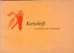 Vriesland, Victor E. van - Kortschrift Vriesland, Victor E. van - Kortschrift