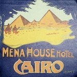 Cairo - [Twee bagagelabels van het Mana House Hotel en het Heliopolis Palace Hotel, beiden in Cairo]