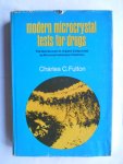 Fulton, Charles C. - Modern Microcrystal Tests for Drugs Fulton, Charles C. - Modern Microcrystal Tests for Drugs