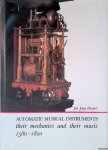 Haspels, Jan Jaap - Automatic Musical Instruments: their mechanics and their music 1580-1820 *SIGNED*