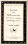 Raabe, Paul - Quellenrepertorium zur neueren deutschen Literaturgeschichte