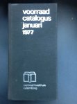 redactie - centraal boek huis culemborg voorraad catalogus januari 1977