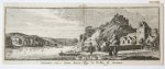 Spilman, Hendricus (1721-1784) after Beijer, Jan de (1703-1780) - [Gravure en ets: Stadsgezicht van Beez langs de Maas bij Namen] GEZIGT van 't DORP BEEZ langs de Maas bij Namen (Namur) .