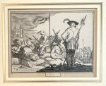 after Abraham Cornelisz. Bloemaert (1564/66-1651), Frederick Bloemaert (ca.1614-1690) - Framed antique drawing | Allegory of the month of June, ca. 1780,  1 p.