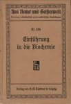 LÖB, PROF. DR. WALTHER - Einführung in die Biochemie in elementaler Darstellung