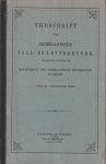 Maatschappij der Nederlandsche Letterkunde te Leiden., Maatschappij der Nederlandse Letterkunde te Leiden. - Tijdschrift voor Nederlandsche taal- en letterkunde