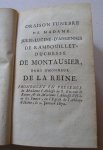 Flechier, Esprit - Recueil des Oraisons Funèbres