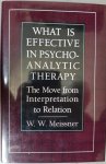 Meissner, W. W. - What Is Effective in Psychoanalytic Therapy