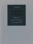 Cahen, J. - Ergens in Nederland. Brief uit kamp Westerbork 1 november 1942