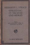 Strack, Hermann L. - Einleitung in Talmud und Midrasch