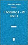 DEN BOER - EERSTE BRIEF PAULUS AAN KORINTHIERS 1-6 1