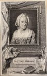 Vinkeles, Reiner after drawing of Pothoven, Hendrik. - [Antique etching, writer Lucretia van Merken, 1799] Portrait print of Lucretia Wilhelmina van Merken (De Winter), published 1799, 1 p.