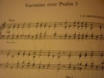 Groothengel; J.G. - Psalm 5: "Neem, Heer, mijn bange klacht ter oren"; Muziek voor en na de kerkdienst