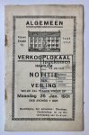 [VEILINGBOEKJE ONROEREND GOED] - [Veilingboekje betreffende onroerend goed Heemstede, met kaart, Noord-Holland] Algemeen Verkooplokaal Haarlem, Notitie der Veiling, te Heemstede 1931.