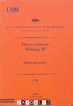  - Dienstreglement Afdeling III Seinreglement