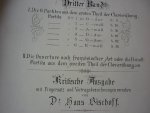 Bach; J. S. (1685-1750) - Klavierwerke; Band II / Band III; Krititsche Ausgabe mit Fingersatz und Vortragsbezeichnungen versehen von Dr. Hans Bischoff (Berlin, Mai 1881); Originele uitgave uit 1881/82