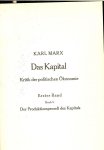 Marx, Karl & Herausgegeben von Friedrich Engels - Das Kapital .. Kritik der politischen Ökonomie Erster Band