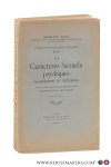 Ellis, Havelock / Traduite par A. van Gennep. - Caractères Sexuels psychiques secondaires et tertiaires. Quatrieme Edition.