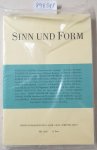 Akademie der Künste (Hrsg.): - Sinn und Form : 67. Jahr : 2015 : 3. Heft : (Neuexemplar, in Originalverpackung) :