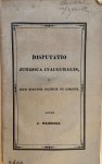 Wynpersse, Dionysius van de, uit Amsterdam - [Dissertatie Groningen] Disputatio juridica inauguralis de dotis evictione secundum jus romanum [..., 1835, (8) + 92 + 5 pp.
