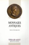 (COINS, ANTIQUE). TRADART - Tradart. Monnaies antiques. Genève, le 18 novembre 1993. Vente publique.