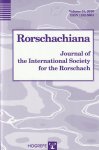 Sadegh Nashat (ed) - RORSCHACHIANA : journal of the international society for the rorschach,.
