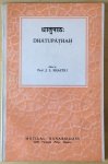 Shastri, prof. J.L. (edited by) - Dhatupathah [Dhatu Patha]