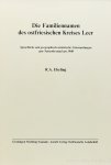 EBELING, R.A. - Die Familiennamen des ostfriesischen Kreises Leer. Sprachliche und geographisch-statistische Untersuchungen zum Namenbestand um 1940.