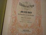 Bach; J. S. (1685-1750) - Orgel-Kompositionen fur Klavier, Ubertragen von Franz Liszt;  6 Praludien und Fugen Heft 1. en Heft 2: No. 1-6 / Orgelcomposities voor piano