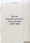 Boltanski, Christian - Lijst van begraven personen in de oude kerk 1396-1865