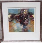 HORCK,  HANS VAN (1952). ; VANHORCK. - Abstracte voorstelling in diverse kleuren.