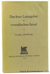 Wendel, Adolf. - Das freie Laiengebet im vorexilischen Israel.