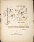 Vogin, Henry: - Treur-Marsch voor piano. Uitgegeven ter leniging van den nood te Muiden