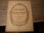 Reger; Max (1873–1916) - Schlichte Weisen op. 76 Heft 1 - Nr. 1-15  voor Zangstem (middel), piano