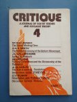  - Critique. A journal of soviet studies and socialist theory 4