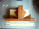 NN - Paar houten boekensteunen (Art Deco stijl) Boekensteunen/book ends/Buchstütze/Appui-livre